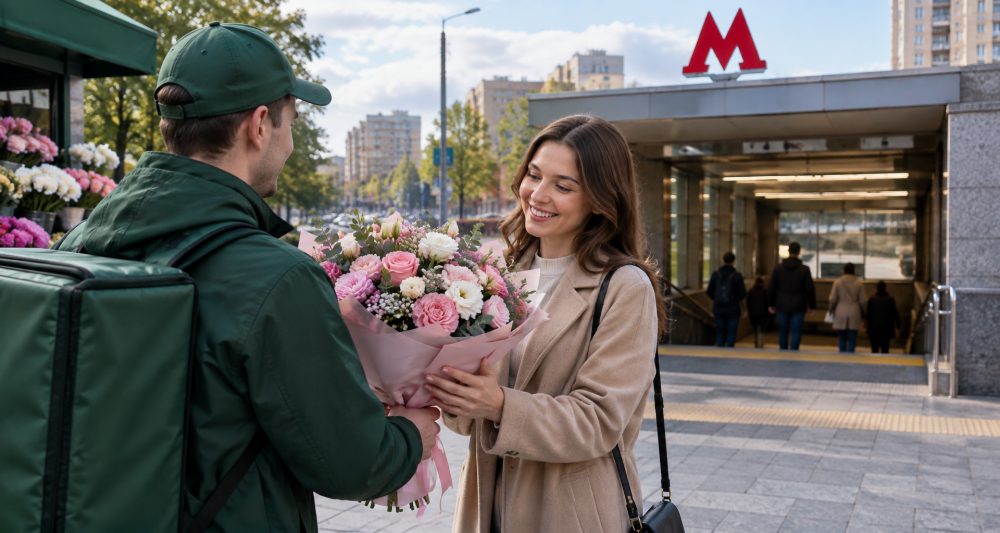 Доставка цветов у метро Нахимовский проспект