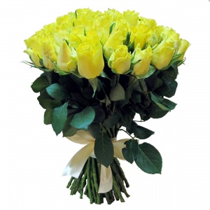 Букет 51 роза (Кения) Желтый